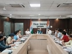 During the meeting on Thursday. (HT)