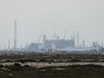 QatarEnergy's liquefied natural gas (LNG) production facilities, amid the US-Israeli conflict with Iran, in Ras Laffan Industrial City, Qatar.