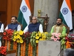 Last day of Budget Session of Haryana Vidhan Sabha at Chandigarh. (HT Photo)