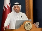 Qatar's Prime Minister and Foreign Minister Sheikh Mohammed bin Abdulrahman Al Thani speaks during a joint press conference with Turkey's Foreign Minister Hakan Fidan in Doha. Qatar's Prime Minister and Foreign Minister Sheikh Mohammed bin Abdulrahman Al Thani speaks during a joint press conference with Turkey's Foreign Minister Hakan Fidan in Doha.
