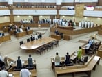 The Tripura assembly in session on March 13. (PTI) The Tripura assembly in session on March 13. (PTI)