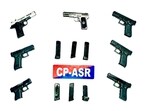 The recovered weapons include five 9MM Glock pistols and two .30-bore pistols (HT File)