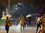 The sudden change in weather was triggered by an active western disturbance impacting northwest India. (Arvind Yadav/HT PHOTO)