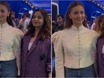 Alia and Shaheen Bhatt turned heads at an Amazon Prime event with their chic outfits. 