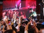 At Rock On 2026, Badshah thrilled thousands of students with his rap hits, maintaining high energy throughout the concert.