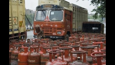 A case was registered under the Essential Commodities Act, and the cylinders were seized, an officer said. (Representative photo) A case was registered under the Essential Commodities Act, and the cylinders were seized, an officer said. (Representative photo)