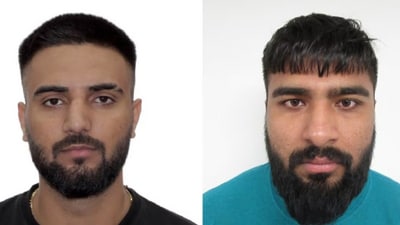 Arshdeep Singh and Sukhnaaz Singh Sandhu were deported from Canada under escort Arshdeep Singh and Sukhnaaz Singh Sandhu were deported from Canada under escort