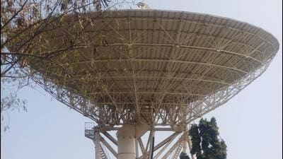 BSNL antennas were once part of India’s international satellite communication network before it became obsolete following the shift to optical fibre technology. (HT PHOTO) BSNL antennas were once part of India’s international satellite communication network before it became obsolete following the shift to optical fibre technology. (HT PHOTO)