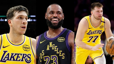 Lakers face big setback as Doncic, LeBron and Reaves remain doubtful for match tonight (getty images by AFP)