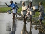 Agriculture accounts for nearly 91% of India’s freshwater withdrawals, industry 2%, and domestic use 7%. Improving irrigation efficiency is central to a circular water economy. (AFP)