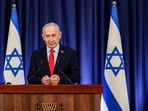 Israeli Prime Minister Benjamin Netanyahu addresses a press conference in Jerusalem on Thursday. (AFP)