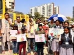 Members of the Kharadi Residents Welfare Association said that they have raised the issue multiple times with civic authorities but no concrete action has been taken so far. (HT PHOTO)