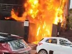 Officials said that the building was being run as a guest house. (HT)