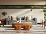 Wall colours play a major role in changing the entire ambience and feel of the living room.