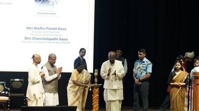President Murmu marks Akshaya Patra’s 5 billionth meal; Education Minister attends