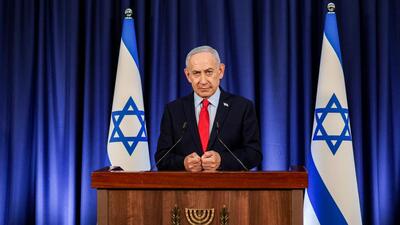 Israeli Prime Minister Benjamin Netanyahu addresses a press conference in Jerusalem on Thursday. (AFP) Israeli Prime Minister Benjamin Netanyahu addresses a press conference in Jerusalem on Thursday. (AFP)