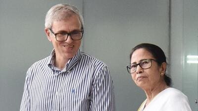 Jammu and Kashmir chief minister Omar Abdullah on Friday criticised the transfer of senior officials in poll-bound West Bengal and expressed confidence in the victory of the Mamata Banerjee-led Trinamool Congress in next month’s assembly elections. (File photo)
