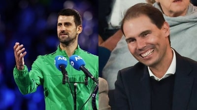 A French teenager broke Rafael Nadal's record and received a text from Novak Djokovic after his historic win. (AFP ) A French teenager broke Rafael Nadal's record and received a text from Novak Djokovic after his historic win. (AFP )