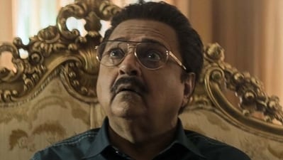 Rakesh Bedi in a still from Dhurandhar: The Revenge. Rakesh Bedi in a still from Dhurandhar: The Revenge.