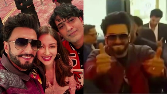 Inside pictures and videos from Dhurandhar The Revenge post-screening bash.