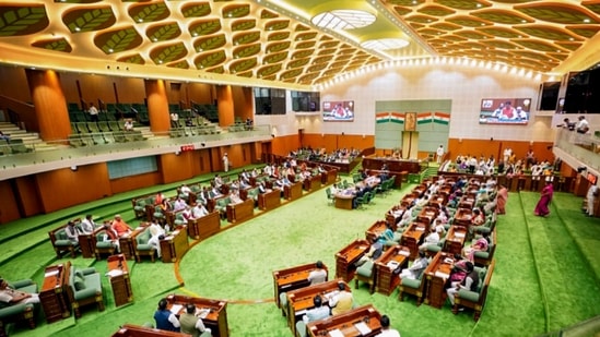 MLAs during the Budget session of the Chhattisgarh Assembly, in Raipur, (PTI/File)