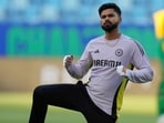 Shreyas Iyer in a practice session.