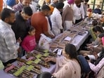 Farmers from all over the Punjab at Kisan mela orgainsed by Punjab Agricultural University. (HT Photo) Farmers from all over the Punjab at Kisan mela orgainsed by Punjab Agricultural University. (HT Photo)