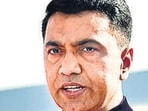 Panaji: Goa Chief Minister Pramod Sawant addresses during the celebrations of Goa Liberation Day, at Taleigao in Panaji, Monday, Dec. 19, 2022. (PTI Photo)(PTI12_19_2022_000183A) (PTI)