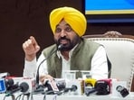 Punjab Chief Minister Bhagwant Mann during a press conference, in Chandigarh on Saturday. (ANI) Punjab Chief Minister Bhagwant Mann during a press conference, in Chandigarh on Saturday. (ANI)