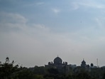 Gram it: A clear blue sky is seen over Humayun's Tomb in Delhi. After the recent spell of rain, which has considerably reduced the temperature in the Capital, residents can expect partly cloudy sky today. The minimum temperature in the city is expected to stay around 17.3 degree Celsius.