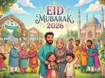 Eid Mubarak 2026: Celebrate Eid on March 21 with special wishes, images, status and more. (Google Gemini)