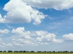 A view of the sky is seen in this representational image.