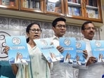 West Bengal CM and chairperson of All India Trinamool Congress, Mamata Banerjee, releases party's manifesto for the upcoming West Bengal Assembly elections, West Bengal CM and chairperson of All India Trinamool Congress, Mamata Banerjee, releases party's manifesto for the upcoming West Bengal Assembly elections,