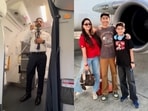 An Indian pilot recalled three unforgettable career moments as his family travelled on his flight.