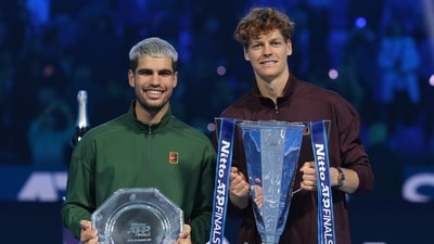 Fonseca made compared Carlos Alcaraz and Jannik Sinner. (AP) Fonseca made compared Carlos Alcaraz and Jannik Sinner. (AP)