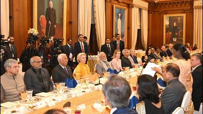 Banquets are not just about the food served, but also food for thought about people, cultures, choices and situations. (Rashtrapati Bhavan) Banquets are not just about the food served, but also food for thought about people, cultures, choices and situations. (Rashtrapati Bhavan)