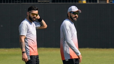 সবকিছু ঠিকঠাক থাকলে ২০২৭ সালের বিশ্বকাপের হবে রোহিত শর্মা এবং বিরাট কোহলির বিশ্বকাপ। (ফাইল ছবি, সৌজন্যে পিটিআই) সবকিছু ঠিকঠাক থাকলে ২০২৭ সালের বিশ্বকাপের হবে রোহিত শর্মা এবং বিরাট কোহলির বিশ্বকাপ। (ফাইল ছবি, সৌজন্যে পিটিআই)