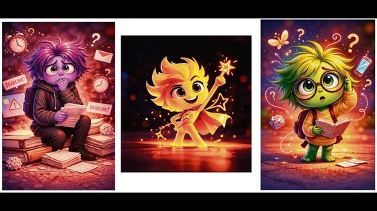 Who’s who? Spot Gemini the catastrophiser; Claude indulging in lavish self-praise (regardless of the results); and OpenAI’s easily distracted GPT-5 Thinking. (HT Illustrations via ChatGPT)