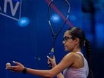 Anahat Singh defeated Egypt’s Hana Moataz 3-1 in the Indian Open squash final at CCI in Mumbai. (HT)