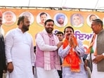During his address, Saini presented himself not just as a neighbour, but as a younger brother and well-wisher. (HT Photo)