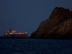 The Callisto tanker sits anchored as the traffic is down in the Strait of Hormuz, amid the US-Israeli conflict with Iran, in Muscat, Oman.