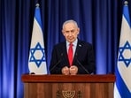 Israeli Prime Minister Benjamin Netanyahu visited the town of Arad, which was struck during a Iranian missile attack 