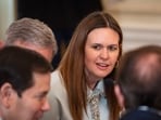 The Croissanterie asked Arkansas Gov. Sarah Huckabee Sanders to  leave due to concerns from staff about her views. The incident sparked online praise for the cafe. Photographer: Bonnie Cash/UPI/Bloomberg