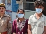 The DCP said, “During the investigation, Naushad revealed that he was adding people dealing with financial crisis for espionage through social media platforms. Similarly, Meera, who was earlier booked by Delhi Police for smuggling firearms, was adding women into the crime.” (HT Photo)