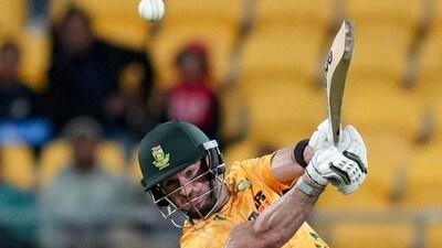 Connor Esterhuizen was the top-scorer of the match. His 57 off 36 balls for South Africa proved to be decisive. It was his maiden T20I fifty. (AFP) Connor Esterhuizen was the top-scorer of the match. His 57 off 36 balls for South Africa proved to be decisive. It was his maiden T20I fifty. (AFP)