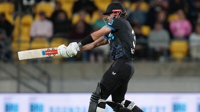 New Zealand's Tim Robinson made a quick-fire 32. As as long he was at the crease, the Proteas looked under the pump. (AFP) New Zealand's Tim Robinson made a quick-fire 32. As as long he was at the crease, the Proteas looked under the pump. (AFP)