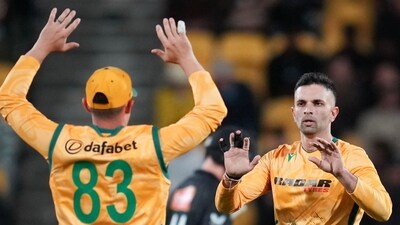 South Africa captain Keshav Maharaj also took two wickets. The match was indeed won by the Proteas spinners, Subrayen and Maharaj. (AFP) South Africa captain Keshav Maharaj also took two wickets. The match was indeed won by the Proteas spinners, Subrayen and Maharaj. (AFP)