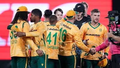 South Africa win by 19 runs to level the five-game rubber. The fifth and final T20I is on Wednesday, March 25. (AFP) South Africa win by 19 runs to level the five-game rubber. The fifth and final T20I is on Wednesday, March 25. (AFP)