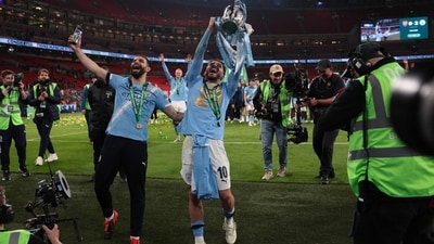 City’s win also ended Arsenal’s bid for an unprecedented quadruple of trophies this year - including the Premier League, Champions League and FA Cup. (AFP) City’s win also ended Arsenal’s bid for an unprecedented quadruple of trophies this year - including the Premier League, Champions League and FA Cup. (AFP)