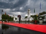 New Delhi, India – March 23, 2026: A view of the Delhi Vidhan Sabha under cloudy skies during morning rain in New Delhi, India, on Monday, March 23, 2026. (Photo by Raj K Raj / Hindustan Times)